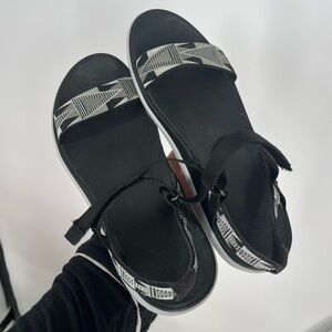 Teva Sandal Terra Float Black and White Pattern